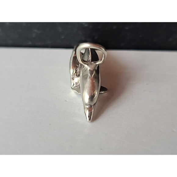 925 Sterling Silver Dolphin Pendant Vintage - Picture 6 of 10